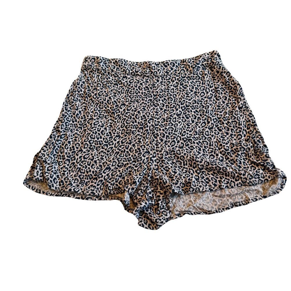 American Eagle Light Pink Animal Print Shorts Lounge Classic Pull-On Size XS